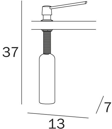 INDA® Дозатор для жидкого мыла Hotellerie A0407a - Вид №1