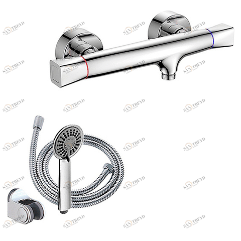 Orange Fenix M31-200cr двухвентильный смеситель для душа с аксессуарами, лейка 3 функции Хром sun-id-1517082