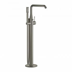 Смеситель для ванны GROHE Essence+, внешняя часть, темный графит матовый (23491AL1)