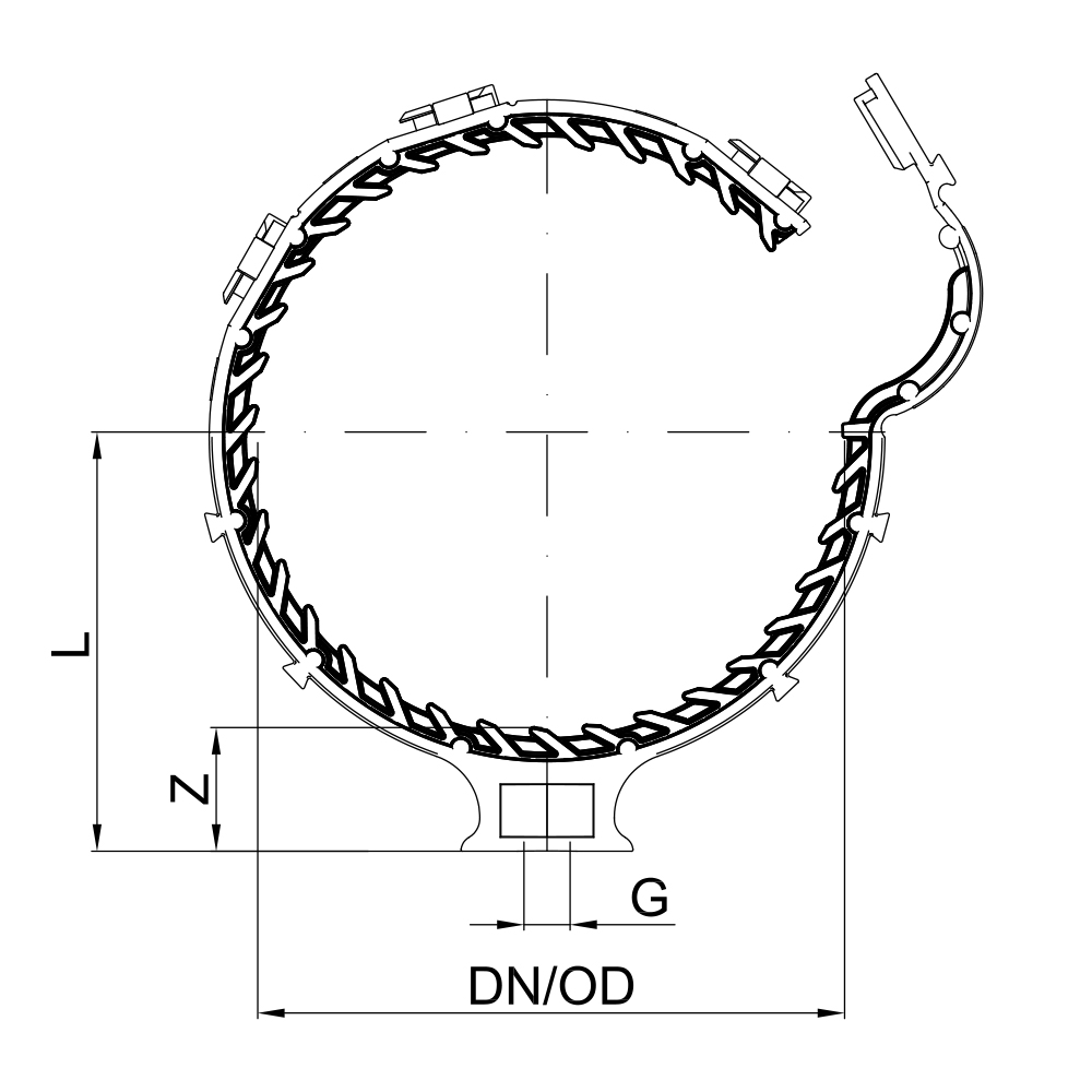 01854 Хомуты и крепежные элементы Tece  - Вид №1