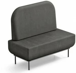 Midj Модульная тканевая скамья со спинкой Landscape S120cc+sk120rb