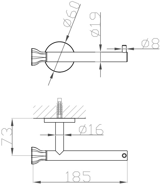 JEE-O Держатель рулона из нержавеющей стали Bloom 601-0016 - Вид №1
