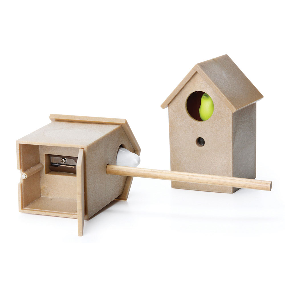 QL10234-BN-WH Точилка cuckoo дерево-белый Qualy  - Вид №1