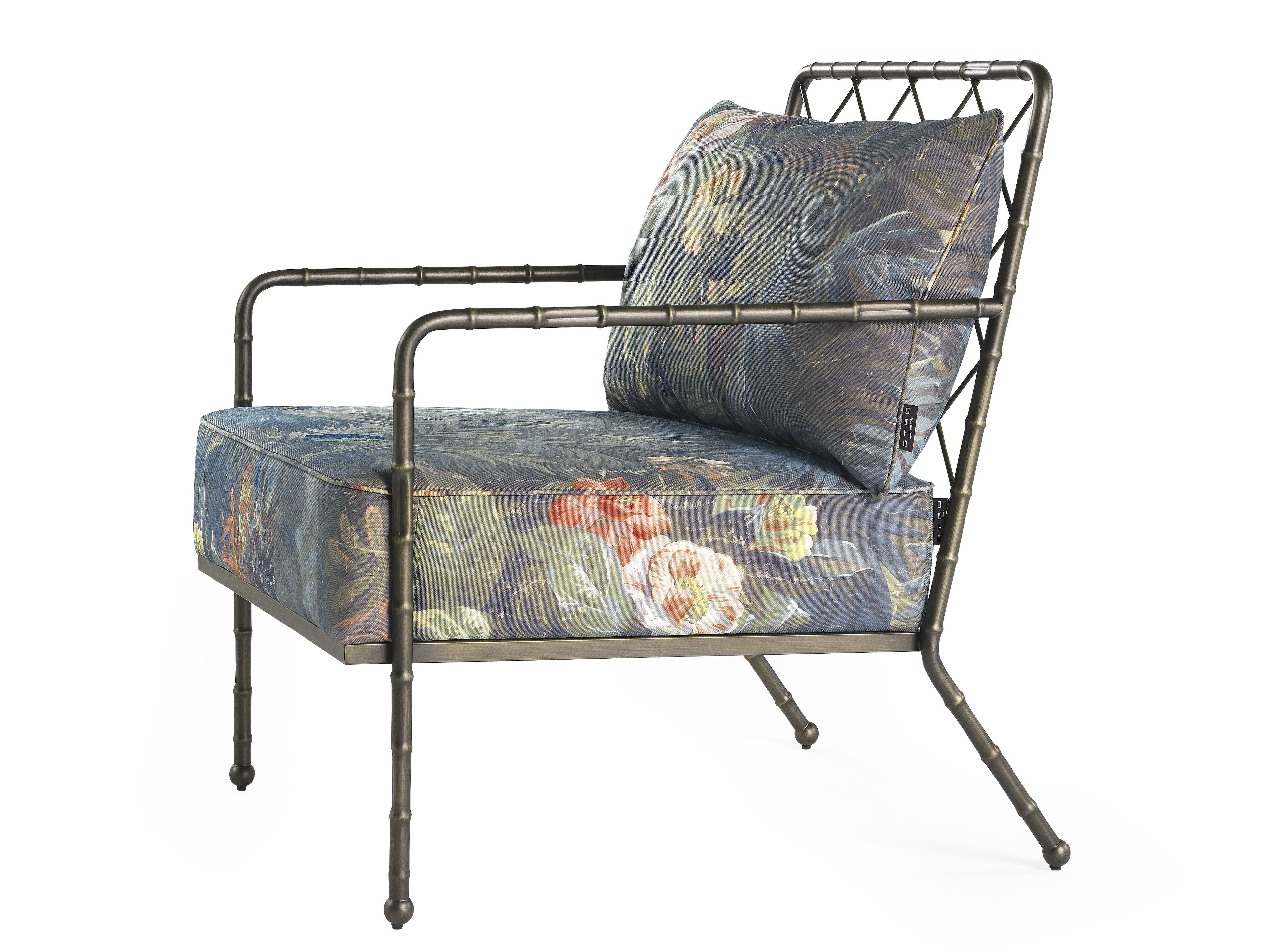 Латунное садовое кресло с подлокотниками ETRO Home Interiors Фивы ARCH-00039839 - Вид №1