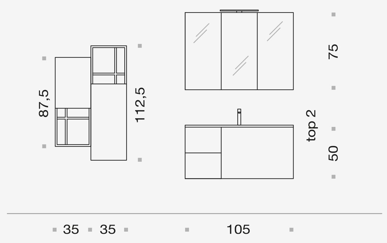 Деревянный умывальник с зеркалом ARCOM Поллок ARCH-00032545 - Вид №2
