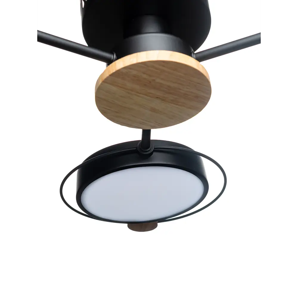 Люстра потолочная светодиодная Lamplandia Bergen Black L1479 с пультом управления, 15 м²,регулируемый белый свет, цвет черный 89728003 STLM-2112559  - Вид №5