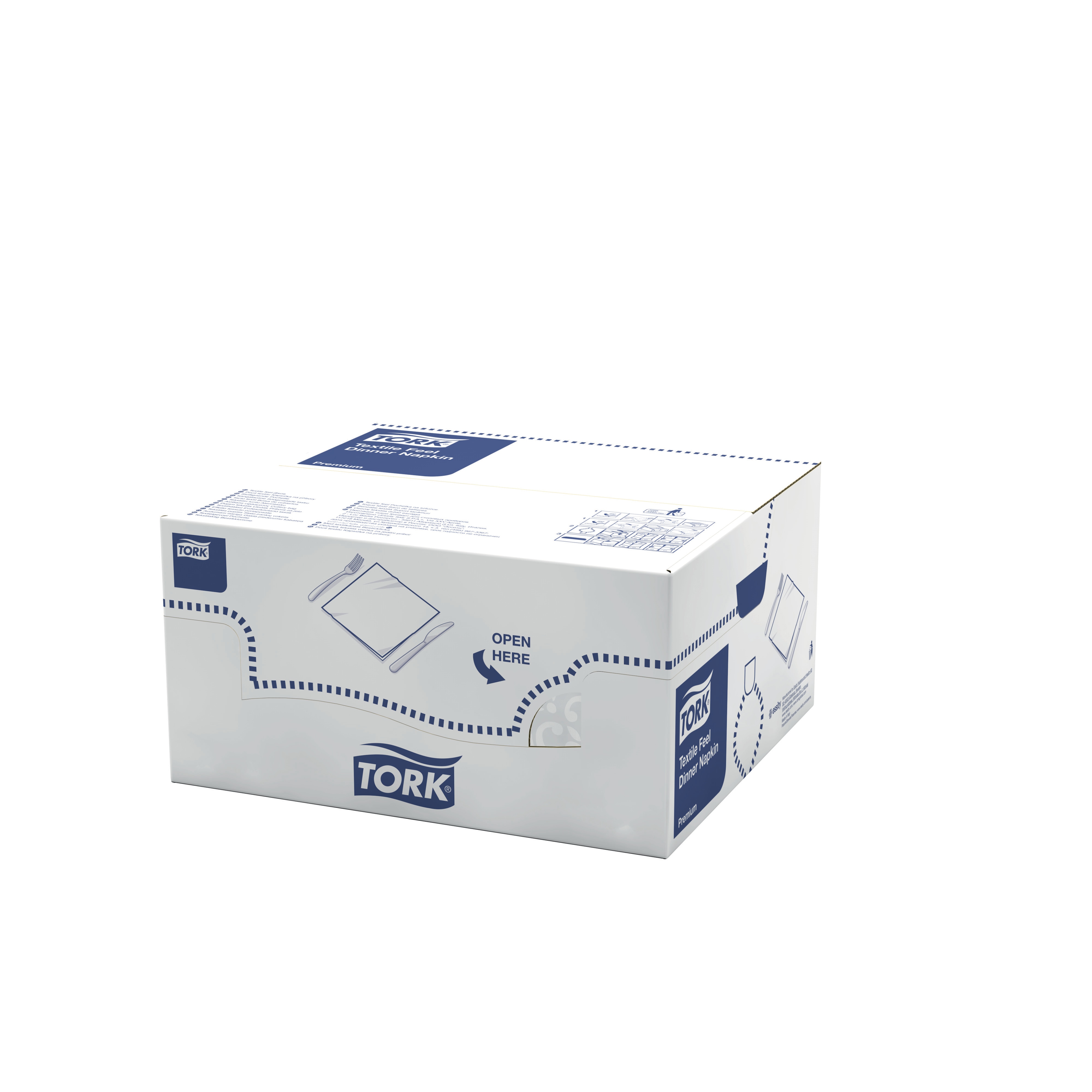 50941300 Белая обеденная салфетка Linstyle® Elegant, сложения 1/4 Tork  - Вид №3