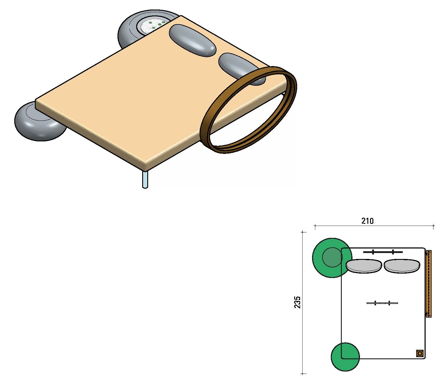Фиксированная тканевая кровать с хромотерапией Varaschin WELLNESS THERAPY ARCH-00146778 - Вид №14