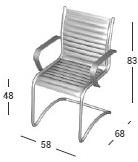 AP Factor Консольное кожаное кресло с подлокотниками Louisiana sun-id-1473639 - Вид №3