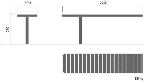 VESTRE Стол для общественных мест из стали и дерева Forum sun-id-1346174 - Вид №11