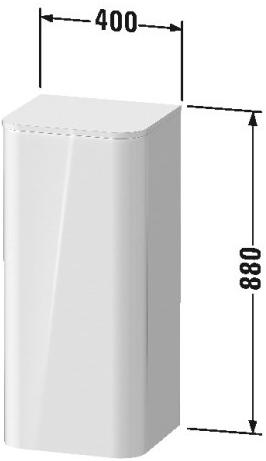 Duravit Подвесной шкаф для ванной на колонне Happy d.2 plus sun-id-1497507 - Вид №5