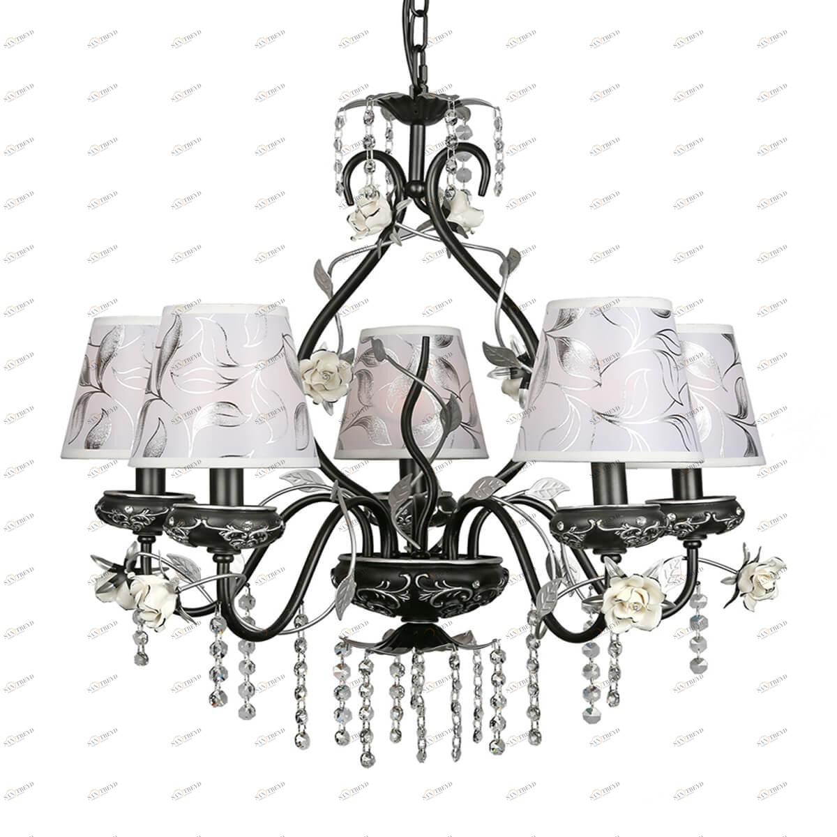 Подвесная люстра Omnilux OML-77913-05 OMNILUX ДИЗАЙНЕРСКИЕ 185631 Белый 