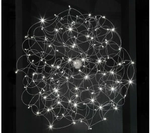 Quasar Подвесной светильник из никеля Curled