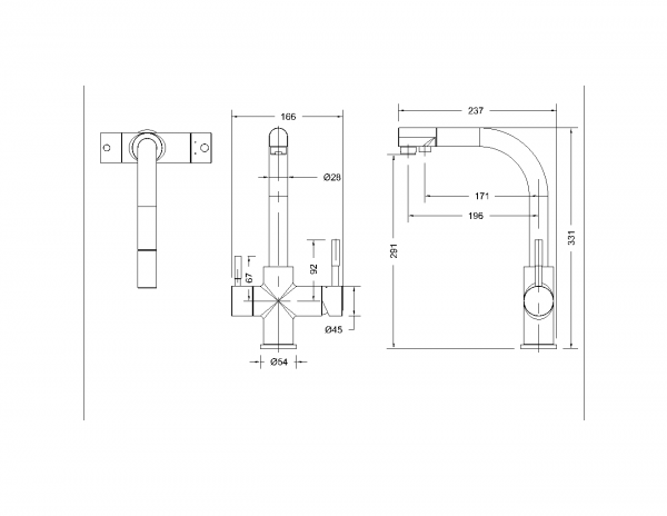 Смеситель для кухни PALACE F729261CP-RUS bravat - Вид №1