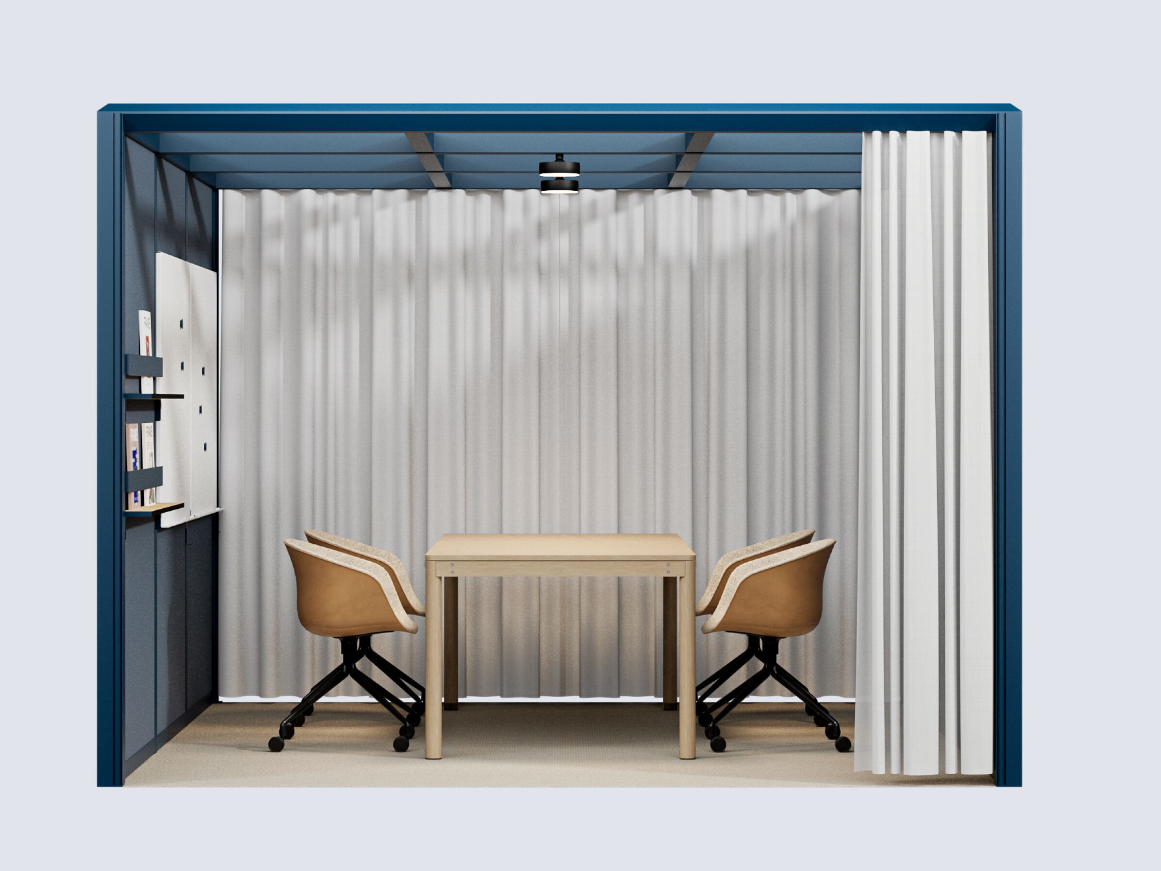 Алюминиевый и стеклянный офисный остров для встреч Mute Modular ARCH-00148563