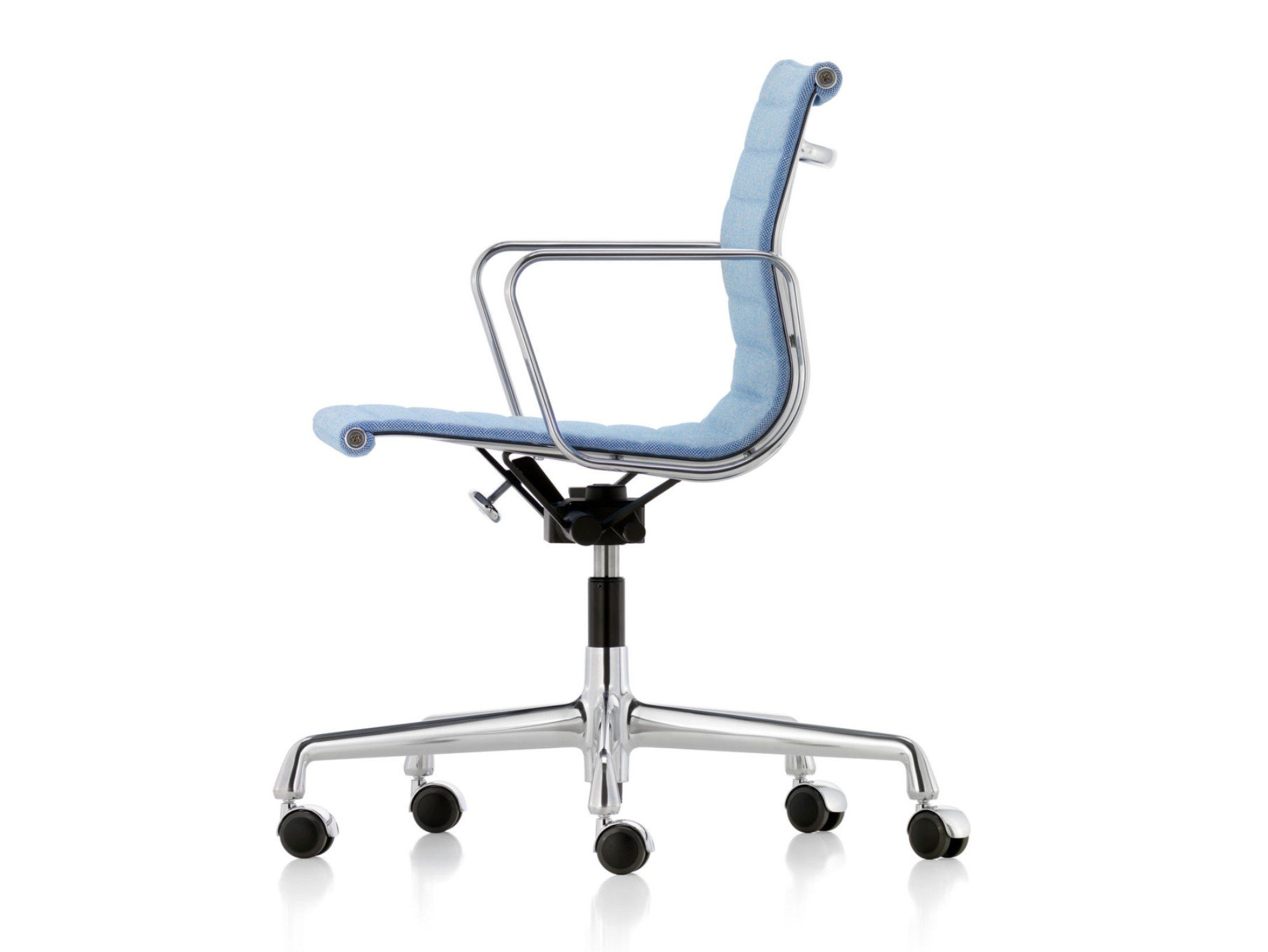 Ткань поворотный операционный офисный стул с подлокотниками VITRA Eames Aluminium Group ARCH-00062946 - Вид №1