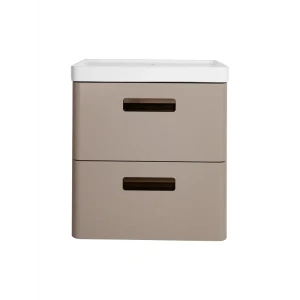 Santreyd Гарда — подвесная тумба с раковиной 60 см, серо-бежевая 89390141