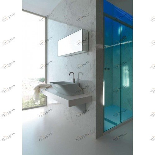 8085 Подвесная раковина настенная овальная   белая Santreyd 