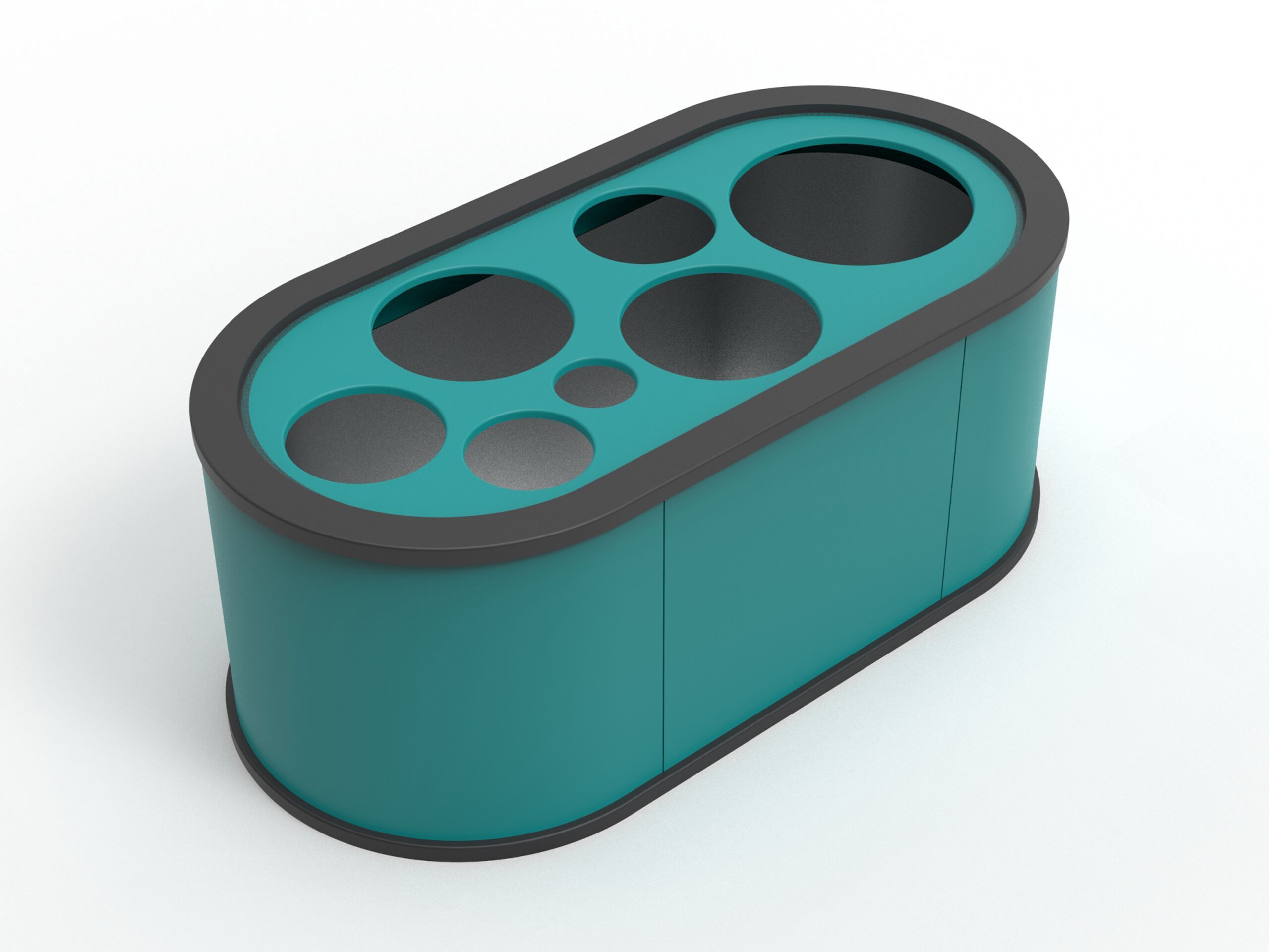 Овальный полиэтиленовый плантатор Donye BOLLICINE ARCH-00072059 - Вид №3