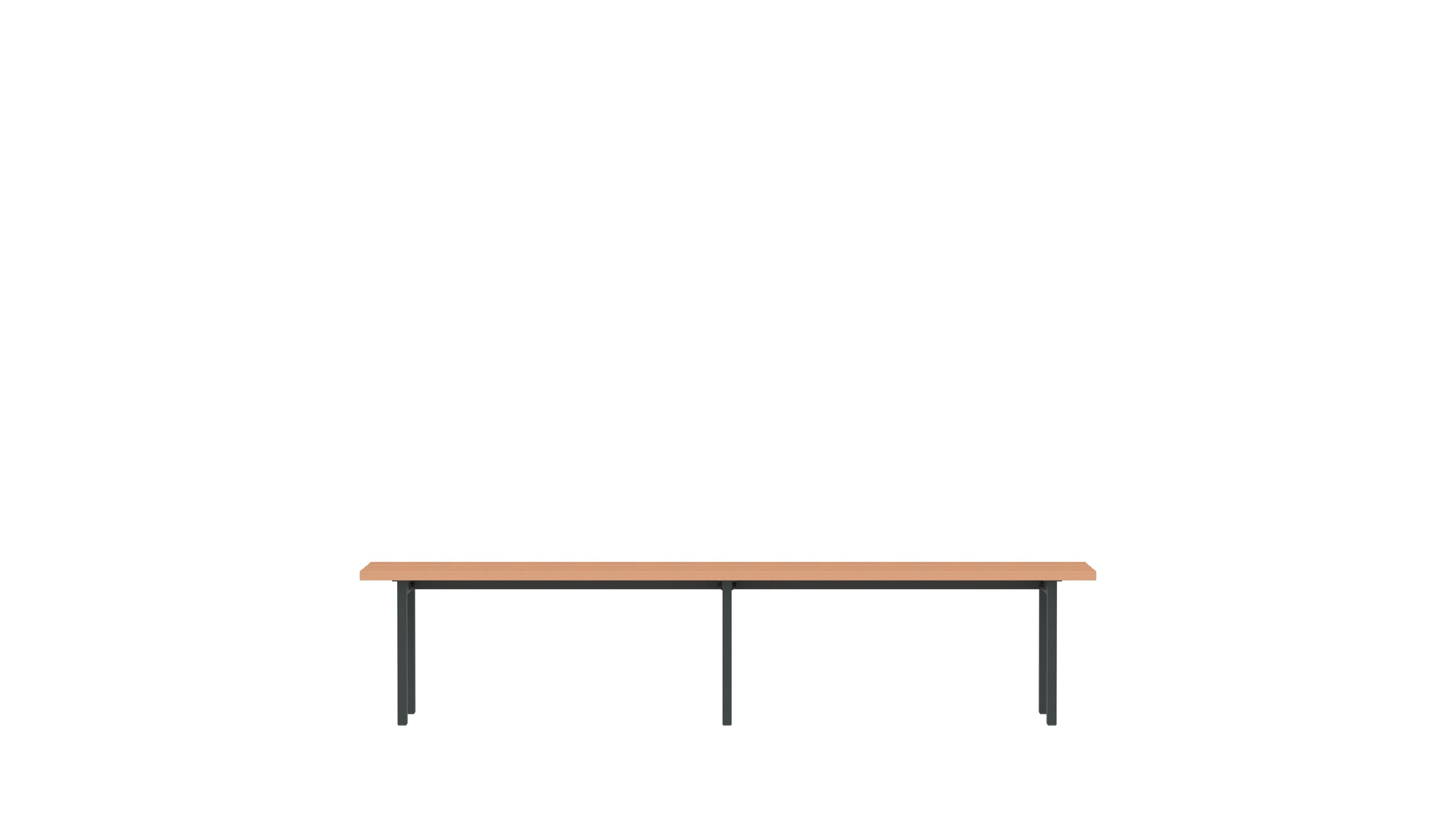 Скамейка для спортивных сооружений из бука FUNCTIONALS Tertio ARCH-00014013 - Вид №1