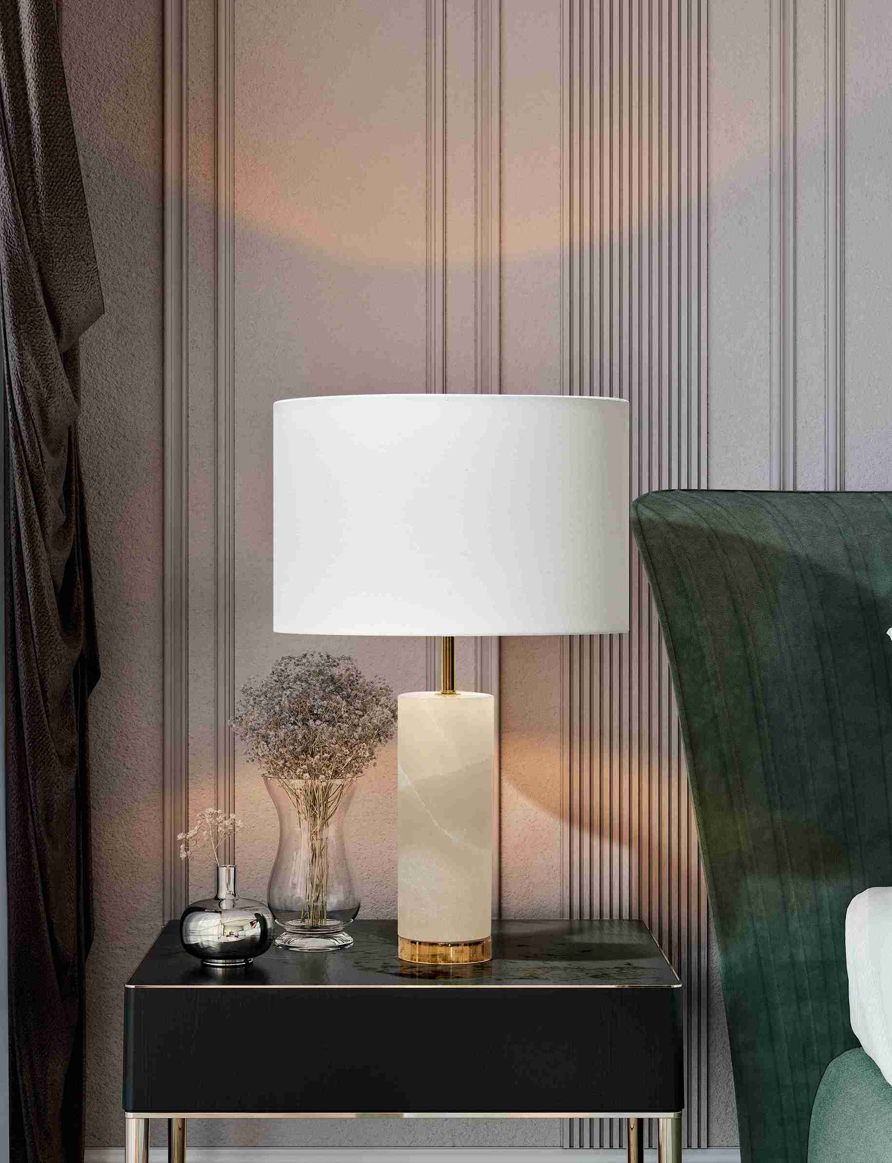 Настольная лампа из алебастра K-Lighting ALABASTER ARCH-00049517 - Вид №1