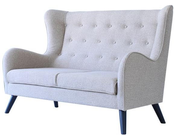 Heavens Тафтинговый 2-местный тканевый диван с высокой спинкой Harry sun-id-1478180 - Вид №1
