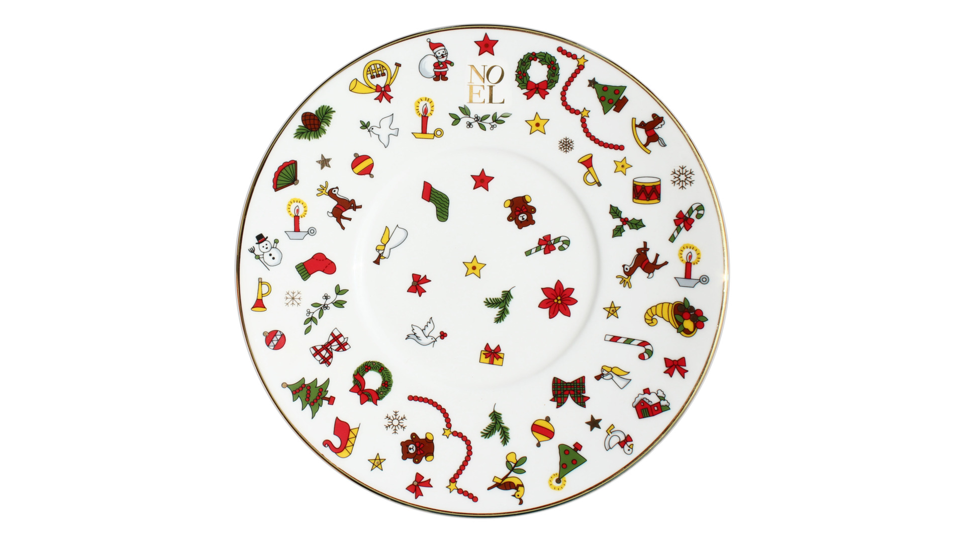 10668239 Taitu Чашка чайная с блюдцем Taitu "Новый год" 230мл, 17см Фарфор  - Вид №2