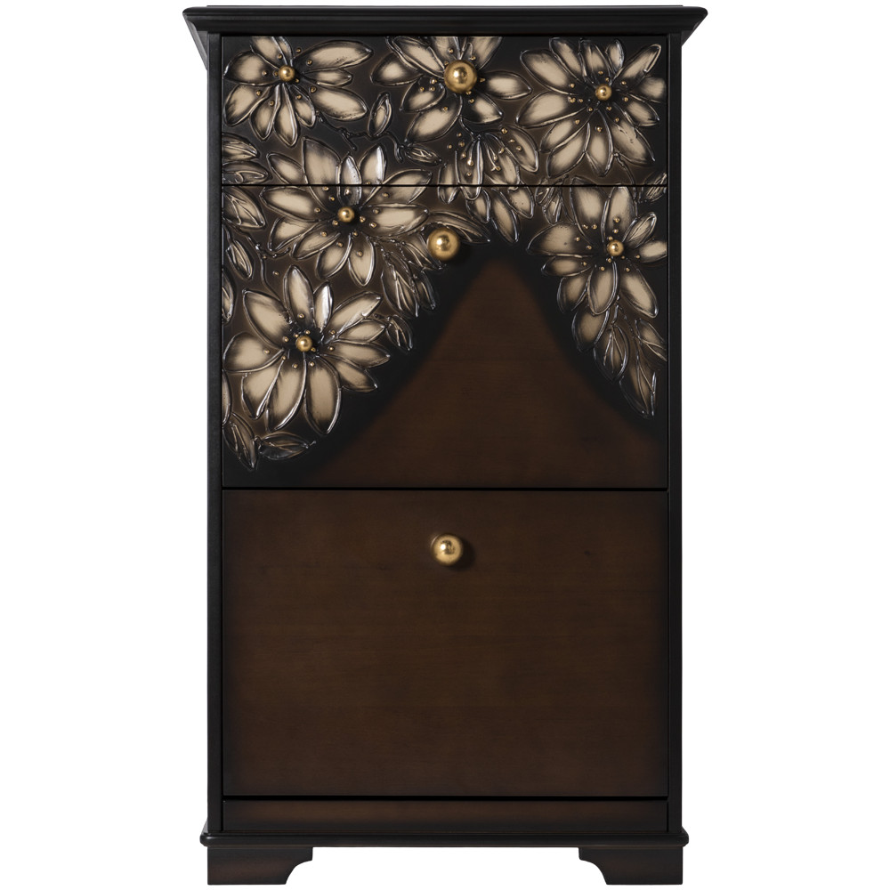 11621 Комод Терра-3 (с 3-мя ящиками) Каштан Амбер BOGACHO 4627196590540