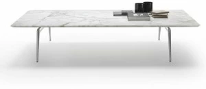 Flexform Прямоугольный мраморный журнальный столик Este