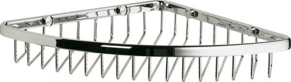 HL071/CR Sanibano, решётка угловая 1-уровневая, длина 23 см, цвет хром 
