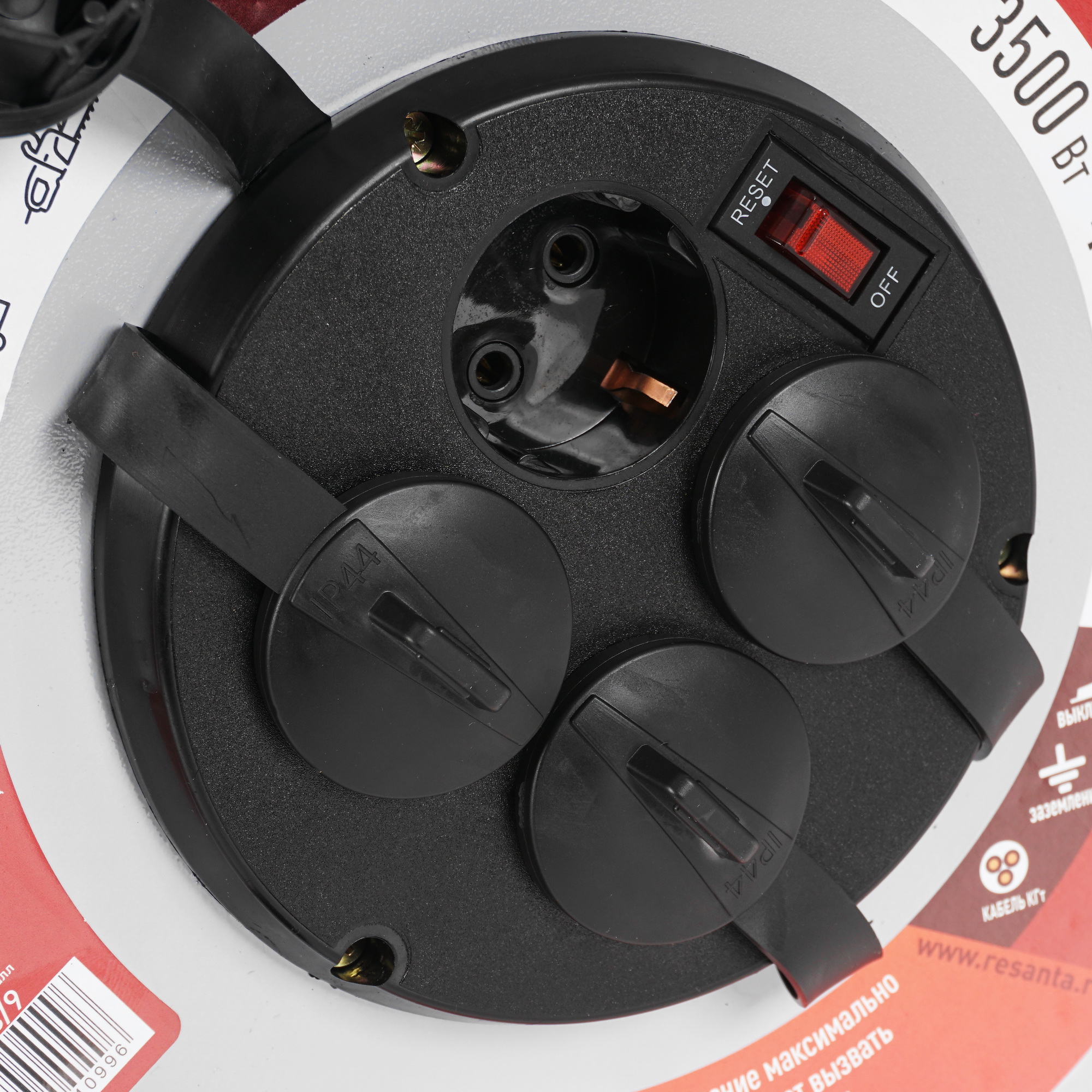 Удлинитель силовой Ресанта СУ-3х2.5КГ-30/3 черный 9942650 STDN-0095019 - Вид №3