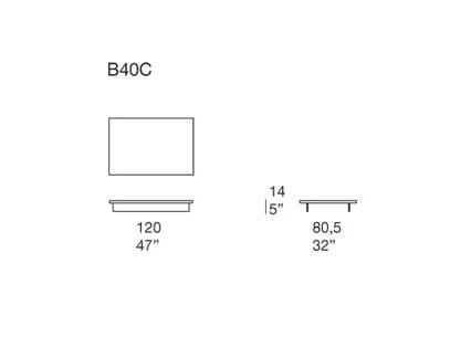 Деревянный прямоугольный низкий журнальный столик Paola Lenti ARCH-00075345 - Вид №3