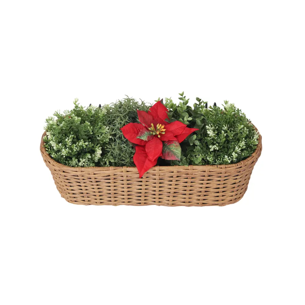 Кашпо для цветов 14x22x50 см v15 л пластик натуральный Santreyd Балконный STLM-2160917 - Вид №12