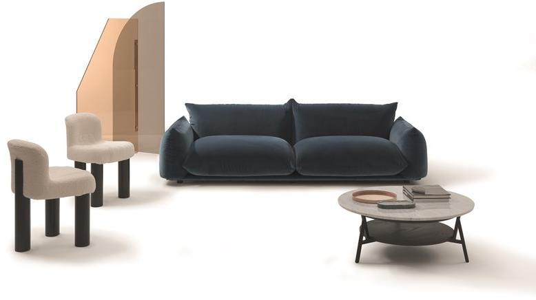 arflex 2-х местный тканевый диван со съемным чехлом Marenco sun-id-1399832 - Вид №3