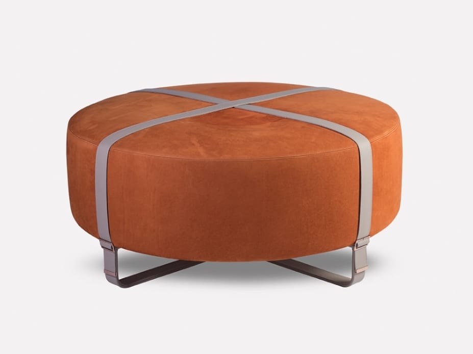 Круглый пуф из нубука MORADA Bond ARCH-00019538