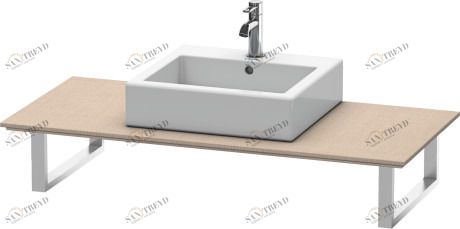 XL025C07575 Консоль для накладных раковин и встраиваемых умывальников, для пристенного варианта X-Large #XL025C 550 мм Лен, декор Duravit