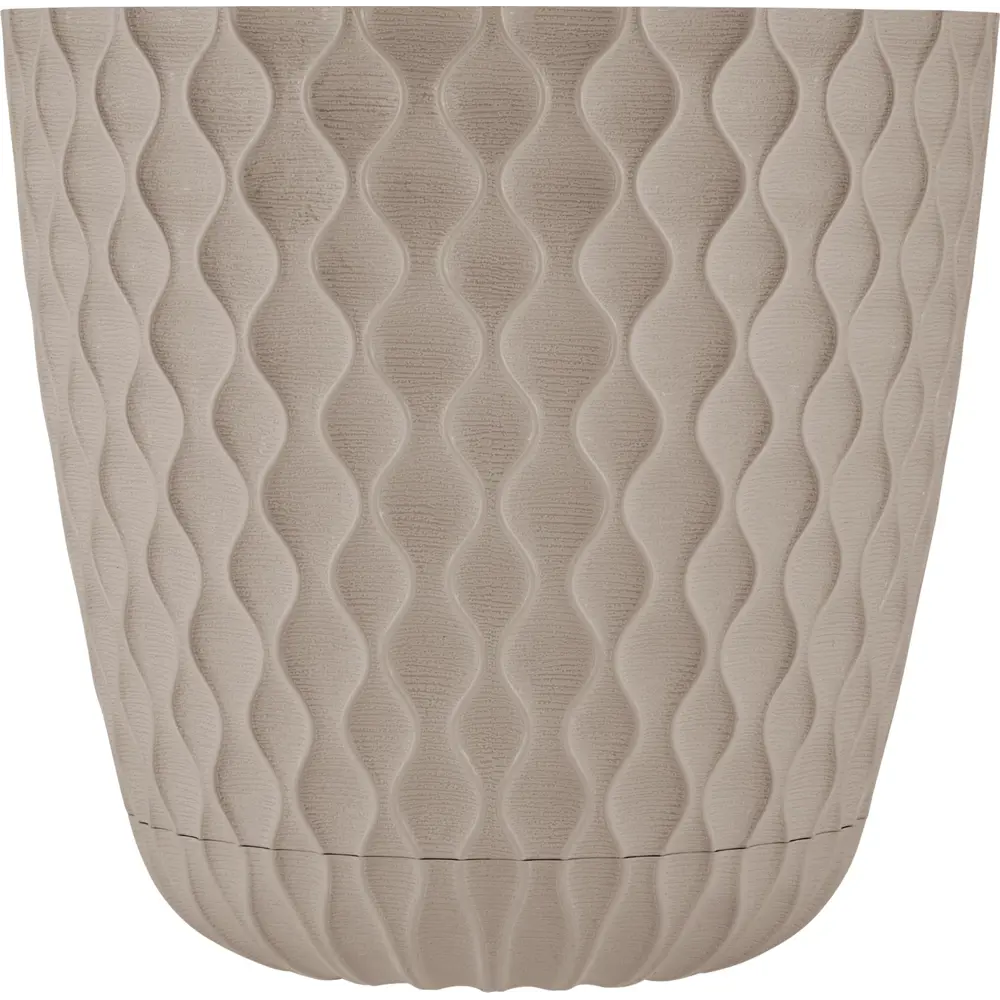 Горшок цветочный Ingreen Wave ø20.5 см h25.3 см v4.7 л пластик французский платан STLM-2003054 - Вид №1