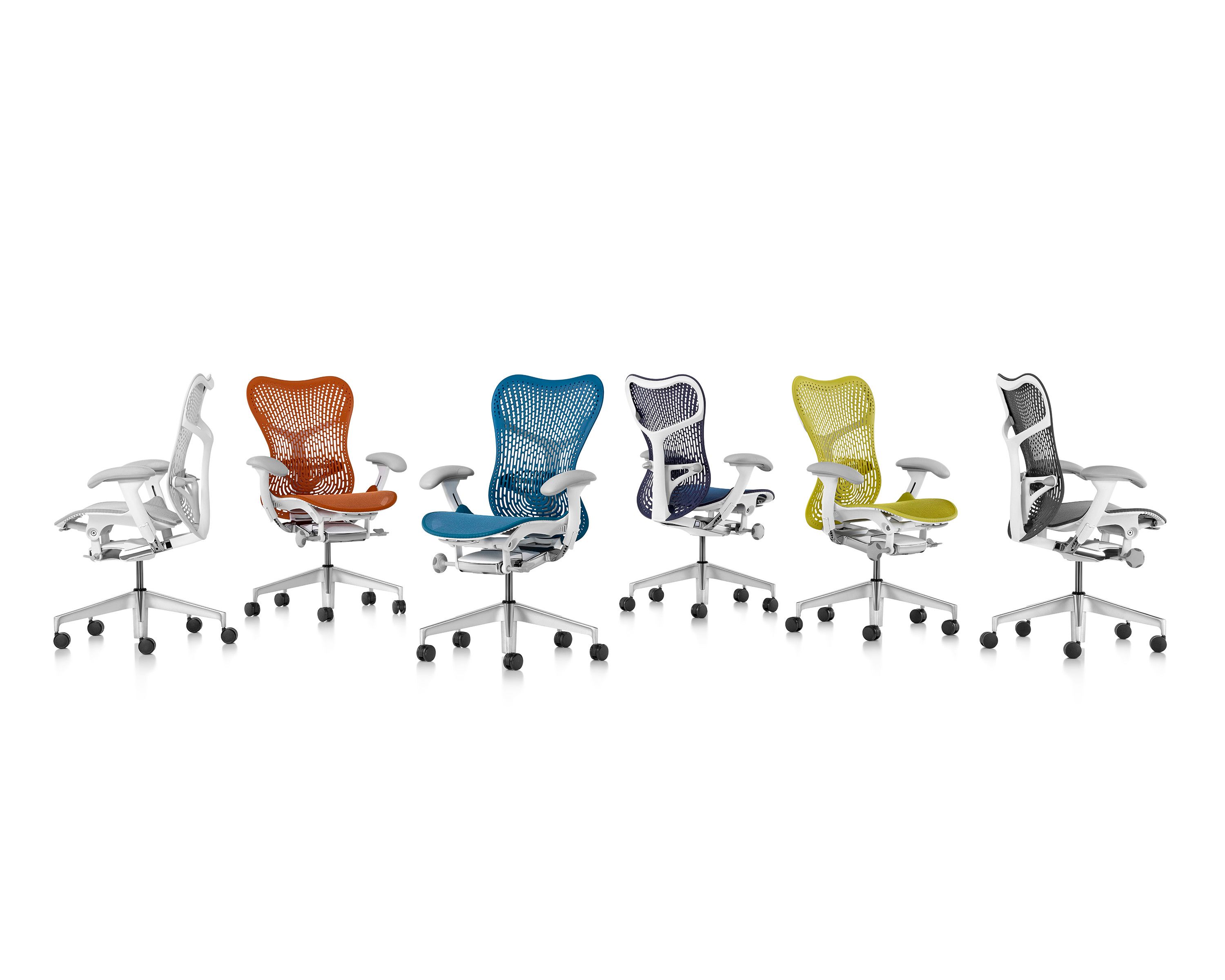 Эргономичное офисное кресло с вращающейся тканью Butterfly Herman Miller Mirra 2 ARCH-00092336 - Вид №33