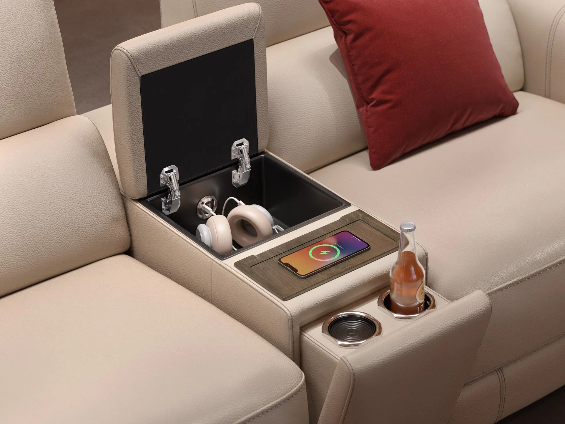 2-местный кожаный диван Sofanella Arona ARCH-00144470 - Вид №4