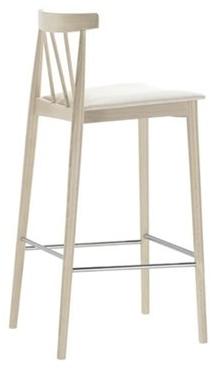 Andreu World Табурет из бука со встроенной подушкой и подставкой для ног Smile Bq0328-bq0347 - Вид №5