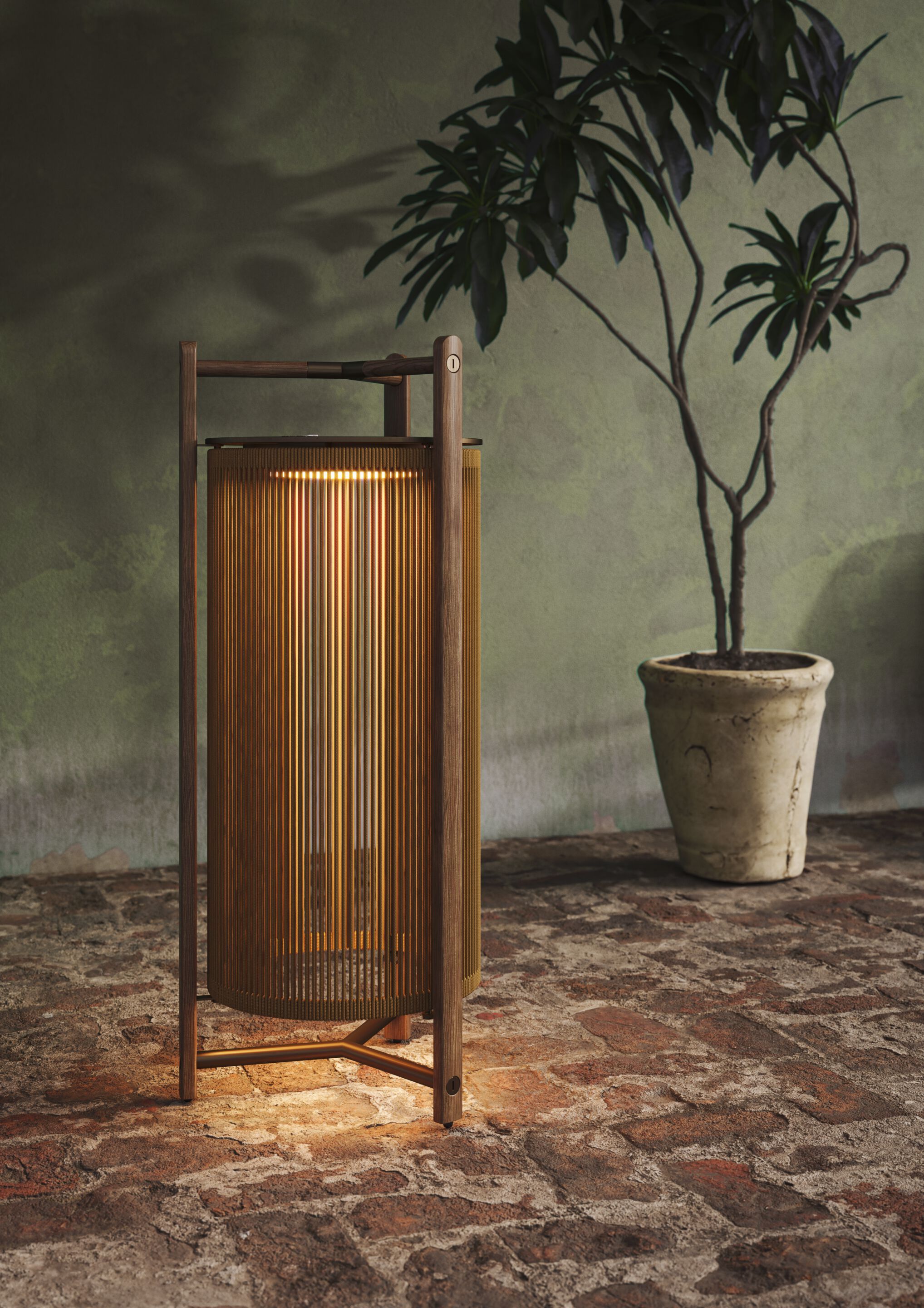 Напольная лампа из тикового дерева Bover Kando ARCH-00030973 - Вид №1