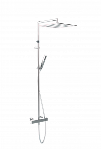 01-1229E-CR CARIMALI Телескопическая насадка Extreme Square, душевая лейка MySlim