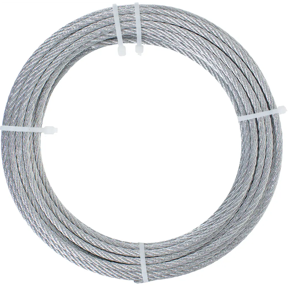 Трос стальной DIN 3055 4 мм 10 м, цвет цинк 15956110 STLM-2038919 Santreyd  - Вид №2