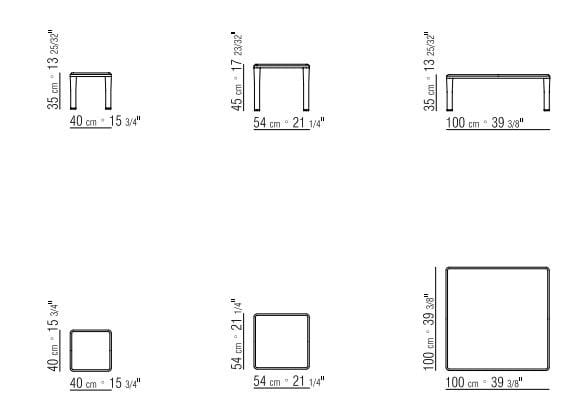 Деревянный квадратный журнальный столик Flexform Kobo ARCH-00076548 - Вид №3