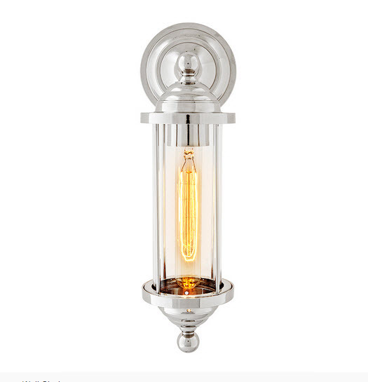 Бра Clayton от Eichholtz Хром 108586 EICHHOLTZ ПОД СТАРИНУ, ФОНАРЬ 059745 Прозрачный;хром  - Вид №1