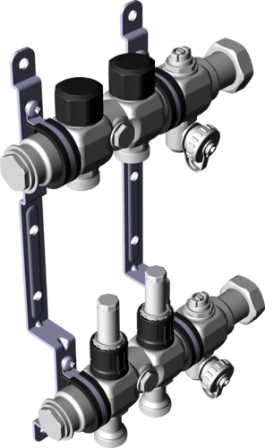 696 047 *) Модель 1005 Трубопроводные системы  Fonterra панельное отопление  Коллекторы  Нержавеющая сталь Santreyd  - Вид №4