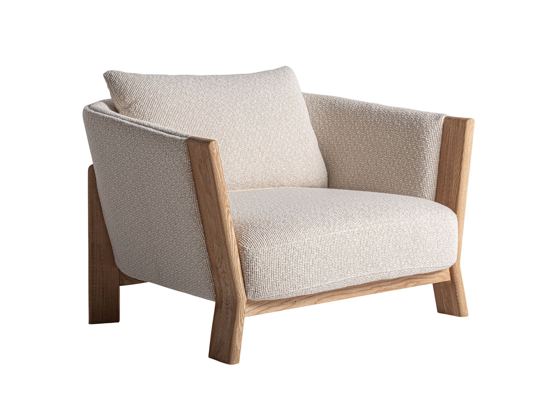 Тканевое кресло с подлокотниками Vical Home Нара ARCH-00137475