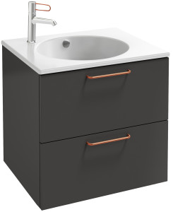 EB2520-R7-N18 Тумба под столешницу 60 см, 2 ящика, бронзовая ручка JACOB DELAFON ODÉON RIVE GAUCHE