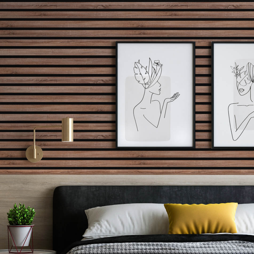 Панель Стеновая Акустическая Stella Trend Standart Дуб Винтаж 2780х600х21 (уп.1шт.) STSR-02 - Вид №5