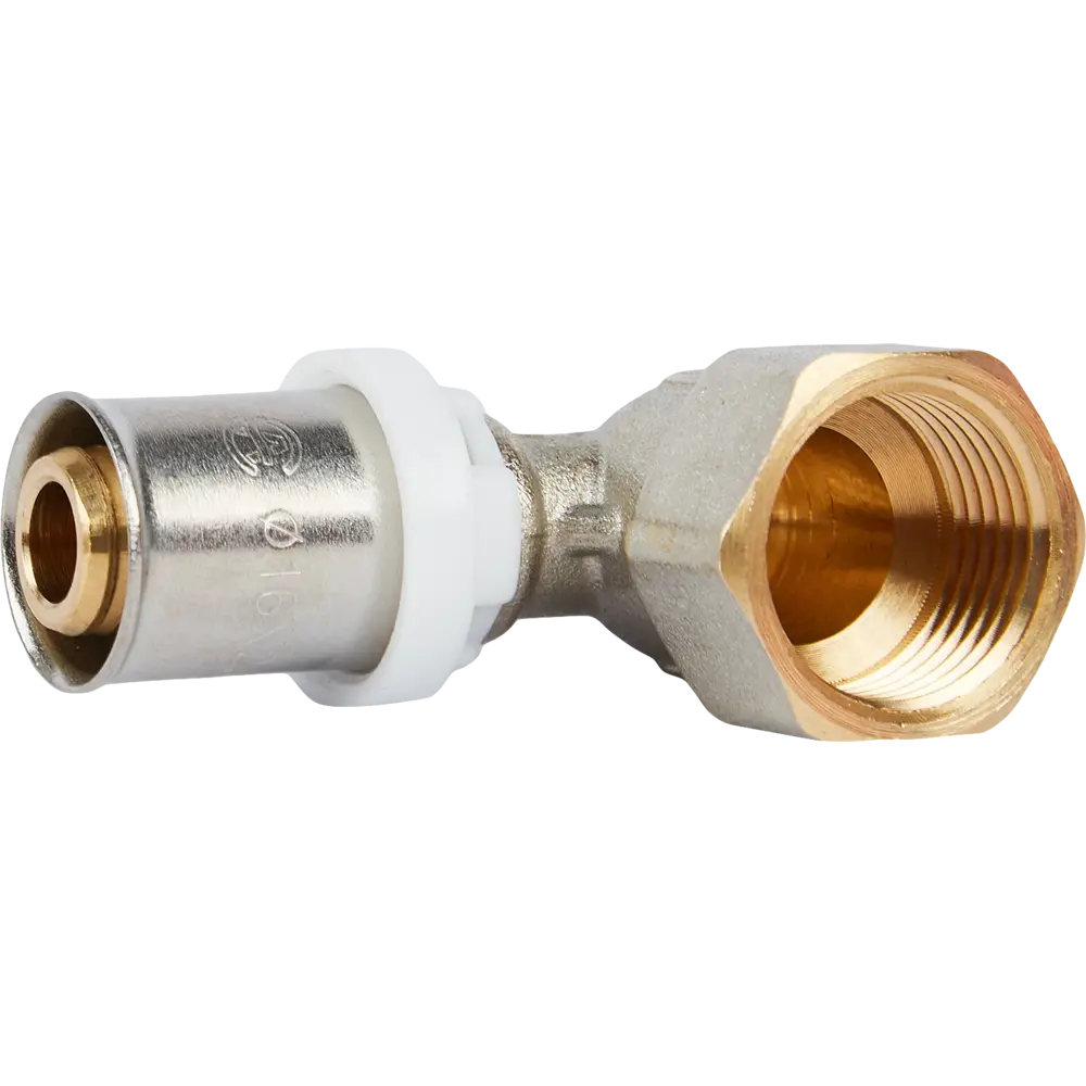 Угол комбинированный 90° Aquasfera 1/2"x16 мм ВР никелированная латунь 027-8818 STLM-2129634 - Вид №1